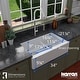 preview thumbnail 35 of 60, Karran Farmhouse/Apron-Front Quartz Double Bowl Kitchen Sink Kit