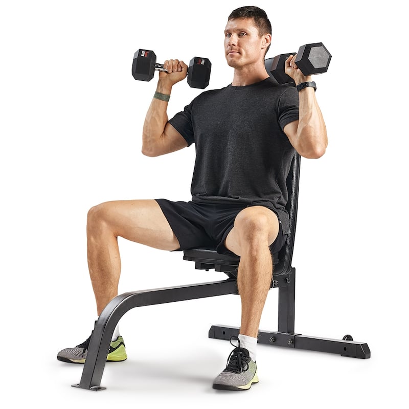 Sunny Health Fitness Multifunction Adjustable Weight Bench for Home Gym SF-BH622045 - 49.4L x 30.7W x 45.9H