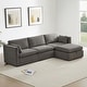 preview thumbnail 86 of 179, Mia Oversized Modular Sectional Fabric Sofa