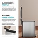 preview thumbnail 8 of 10, KRAUS WasteGuard 1.3 Gallon / 5 Liter Step Pedal Bathroom Trash Can