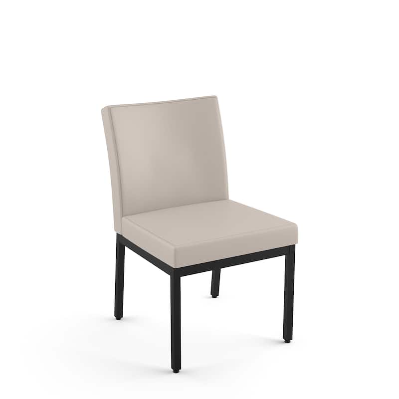 Amisco Perry Set of 2 Upholstered Dining Chairs with Metal Legs