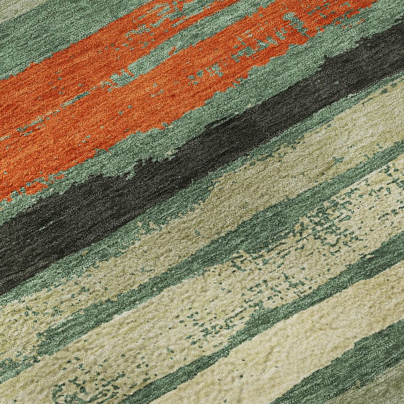 Premium Washable Super Soft Stripe Mayfield Rug