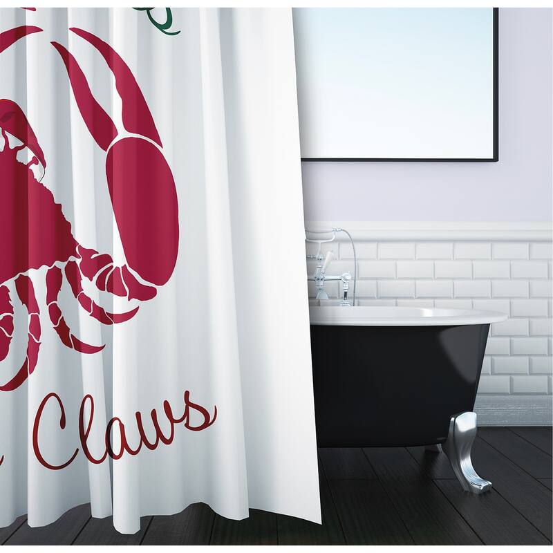 Santa Claws Crab Shower Curtain