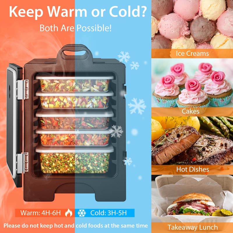 Costway 81 QT End-Loading Food Warmer Insulated Food Pan Carrier 5