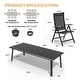 preview thumbnail 39 of 39, 9/11/13-Piece Luxury Outdoor Dining Set All-Weather Aluminum Patio Furniture Foldable Chairs