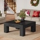 preview thumbnail 20 of 33, 39.4-Inch Square Coffee Table for Living Room, Farmhouse All Wooden Center Table