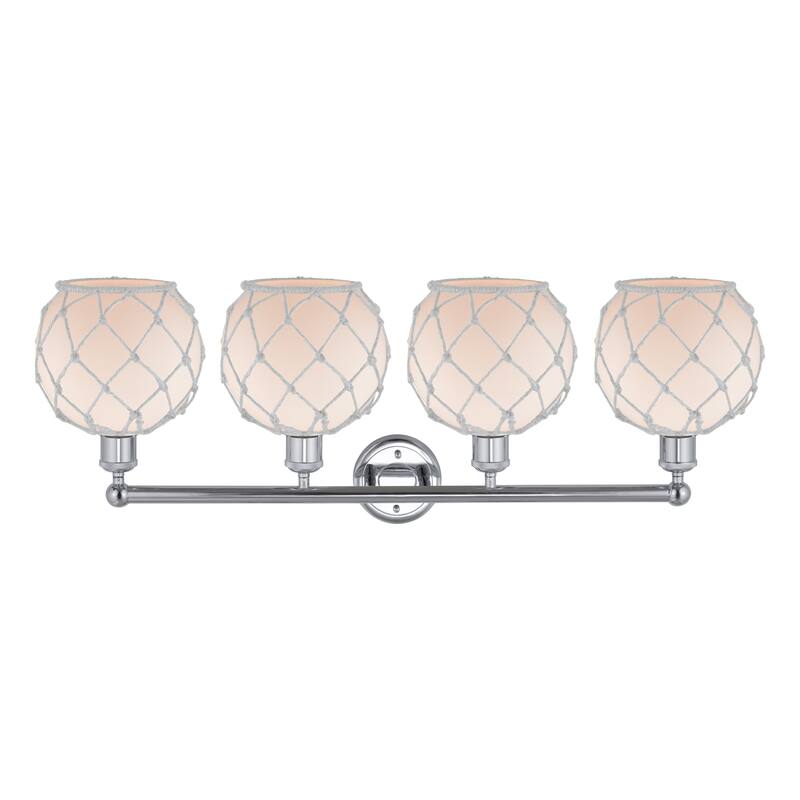Innovations Lighting Endless Possibilities Edison - Farmhouse Rope - 4 Light 35" Bath Vanity Light