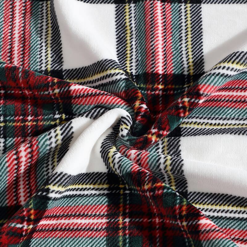 Nautica Plush Fleece Reversible Throw Blanket