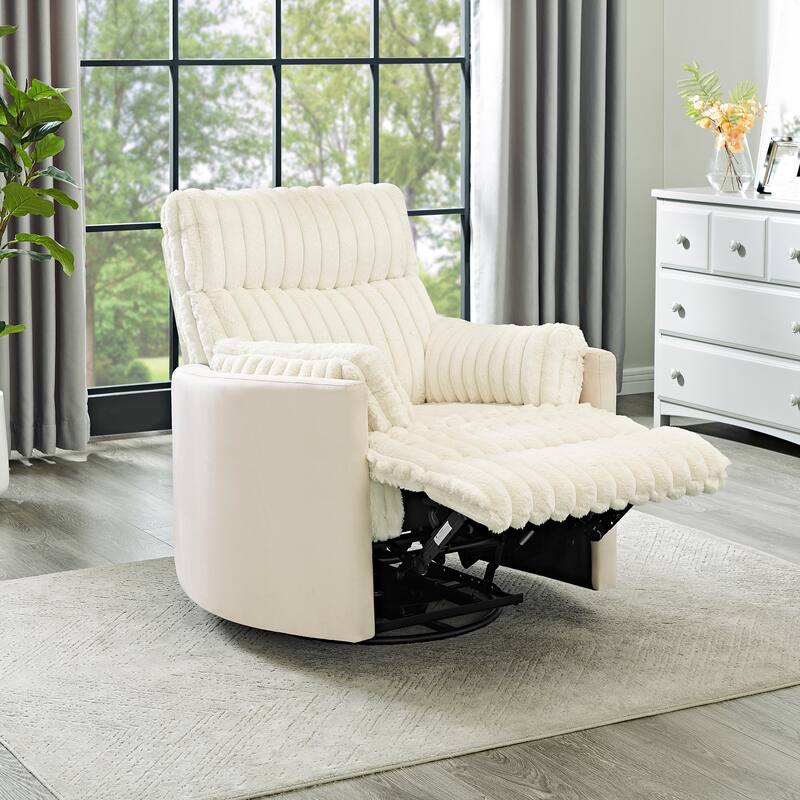 Wide Wale Corduroy Upholstery Manual Recliner