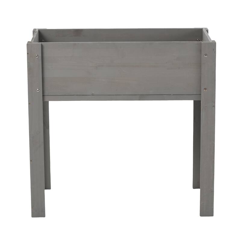 Natural Elevated Planter Box for Outdoor Use with Eco-Friendly Finish