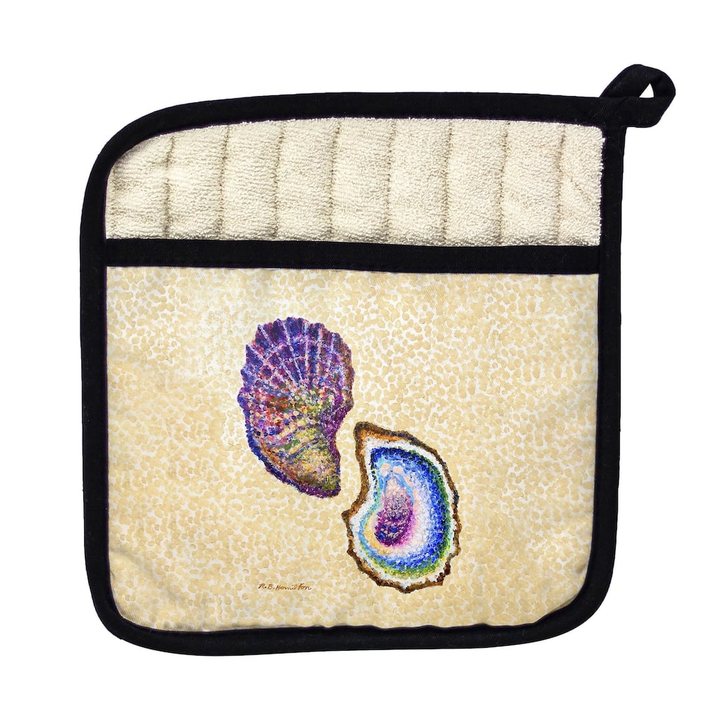 Two Oysters Pot Holder - 9x9