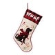 preview thumbnail 28 of 51, Glitzhome 21"L LED Embroidered Linen Reindeer Cat Dog Christmas Stockings