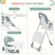 preview thumbnail 19 of 19, Foldable High Chairs for Babies and Toddlers with 7 Height and 5 Recline Adjustable Backrest