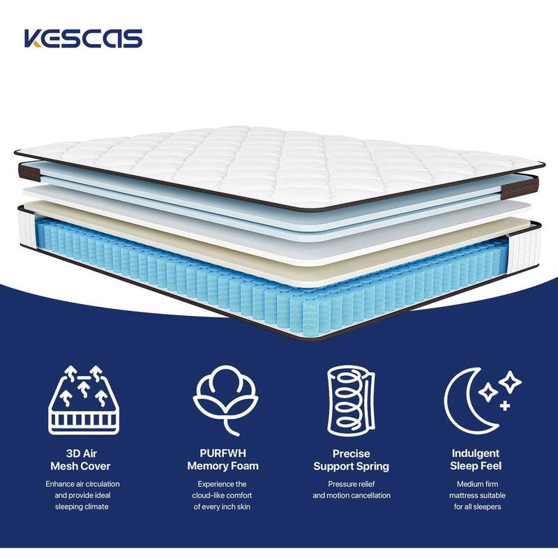 Full Mattress,10 Inches Thickness Mattress ,Hybrid Mattreess ,Mattress Shipped in a Box