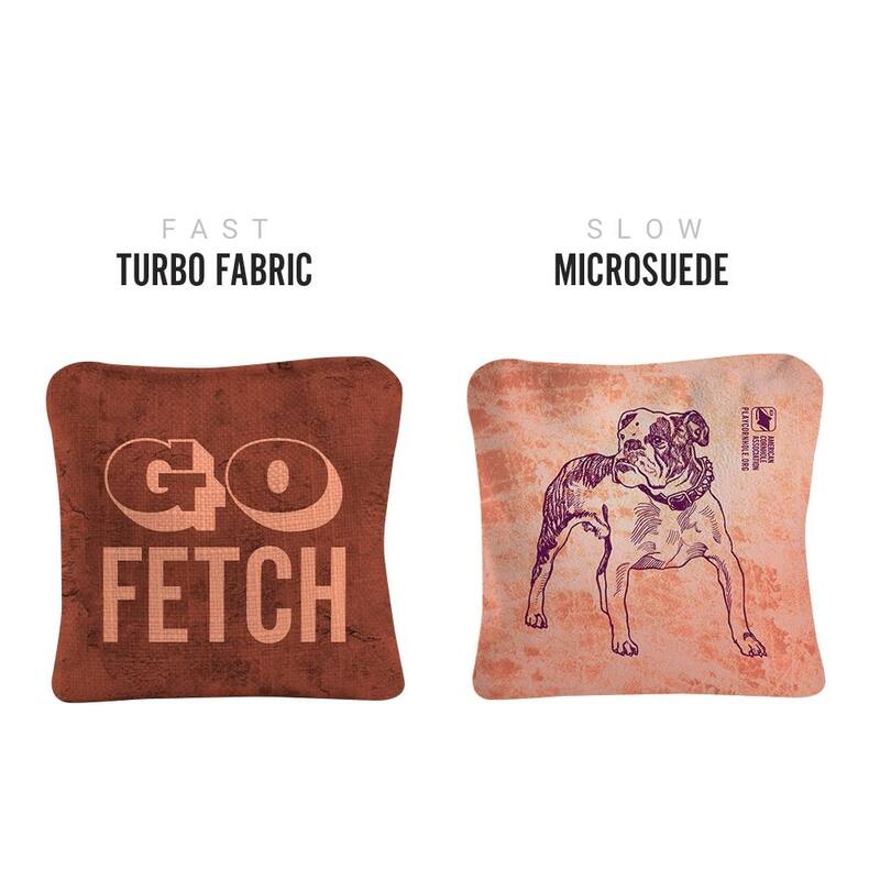 Go Fetch Orange Dual Sided Cornhole Bags