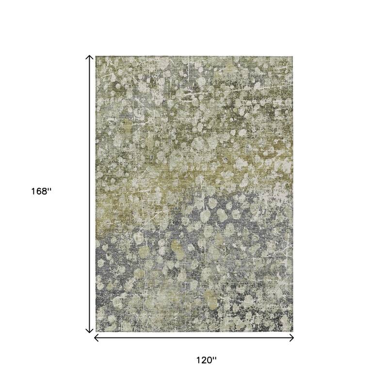 HomeRoots Abstract Transitional Rectangle Outdoor Rug