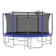 preview thumbnail 15 of 27, 16ft Round Outdoor Trampoline with Enclosure Net and Basketball Hoop