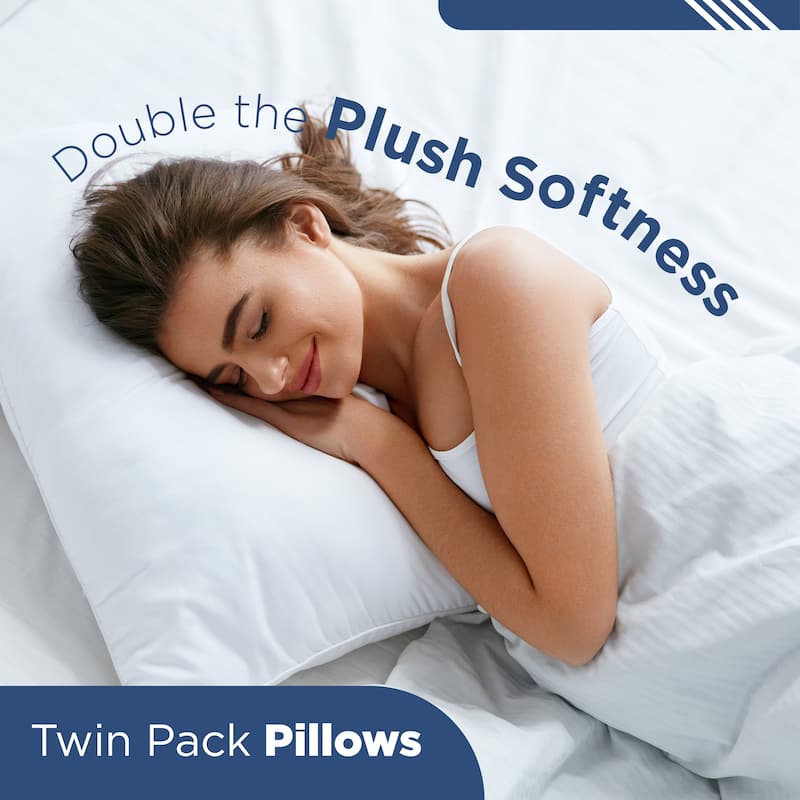 Martex Sweet Dreams Twin Pack Pillow - White