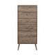 preview thumbnail 18 of 29, Prepac Milo Mid Century Modern Tall 6-Drawer Chest