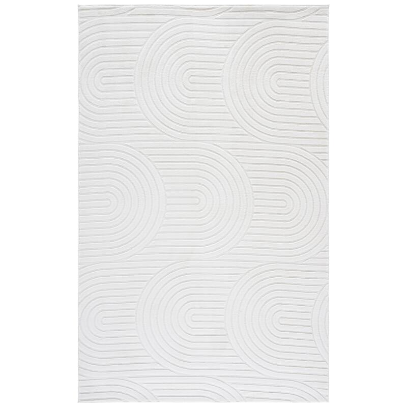 SAFAVIEH Versailles Melihat Solid & Tonal Rug - 5' x 8' - Ivory