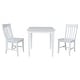 preview thumbnail 2 of 3, 30" x 30" Dining Table with 2 Chairs - 3 Piece Set