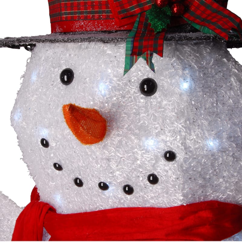 National Tree Company 6 ft. Snowman Decoration with White LED Lights