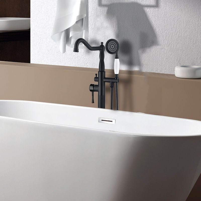 Freestanding Bathtub Faucet with Hand Shower