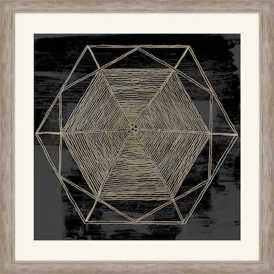 Woven Dreams II Framed Art Giclee Under Glass - Black