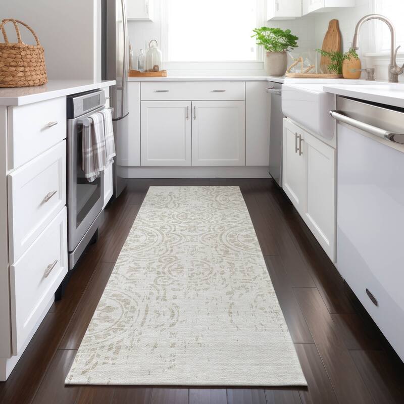 Machine Washable Indoor/ Outdoor Chantille Vintage Suzani Rug