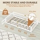 preview thumbnail 6 of 7, Toddler Floor Bed, Montessori Floor Bed with Rails and Lockable Door