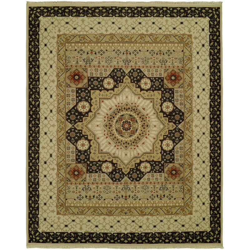 Transitional Multi-Colored Flatweave Wool Area Rug - 2' x 3' - Multi-Colored