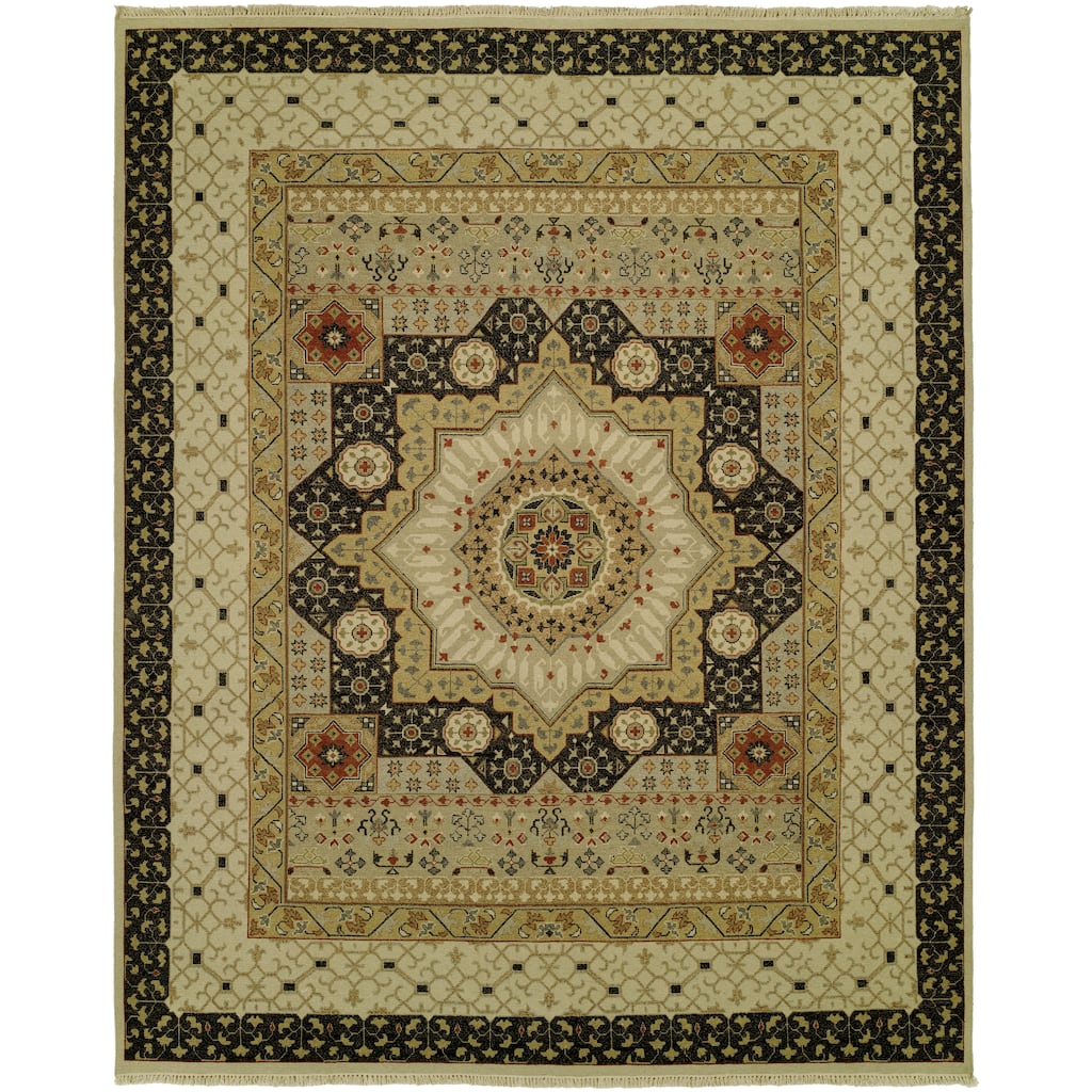 Transitional Multi-Colored Flatweave Wool Area Rug