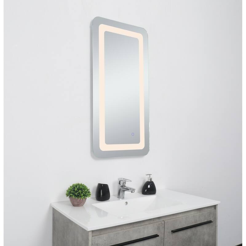 Indigo Home 18in x 36in soft edge LED mirror