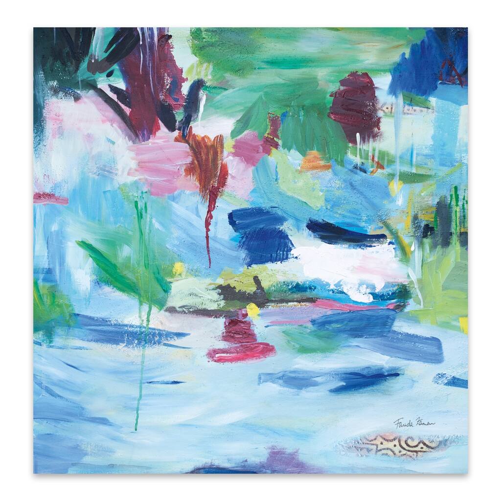 Abstract Brush Strokes Painting Metal Wall Art Print