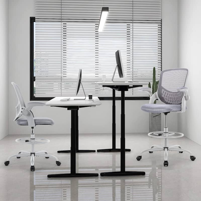 Ergonomic Office Chair, High Back Desk Chair with Headrest, Home Office Swivel Mesh Computer Chair Office Chairs