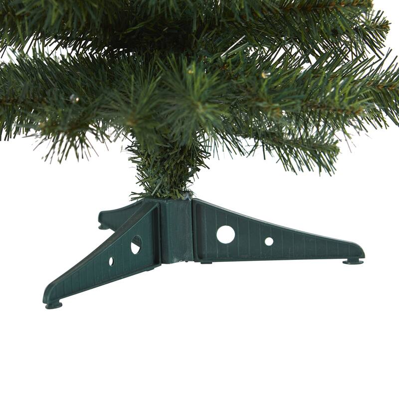 2ft. Green Artificial Christmas Tree with 35 LED Lights & 72 Branches - Petite Festive Holiday X-Mas Accent