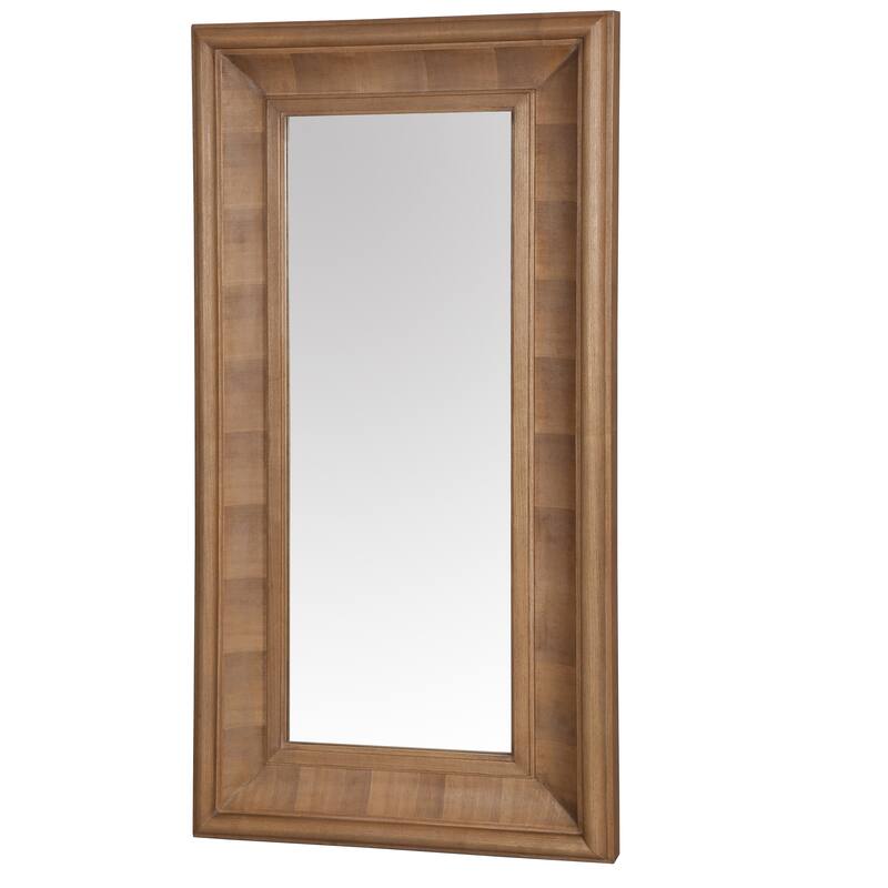 SAFAVIEH Couture Kaya 63.4-inch Large Vertical Rectangle Wood Mirror - 32.3"W x 3.1"D x 63.4"H