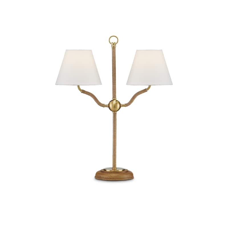Currey & Company Sirocco Desk Lamp - 22.25"h x 18.5"w x 7.25"d