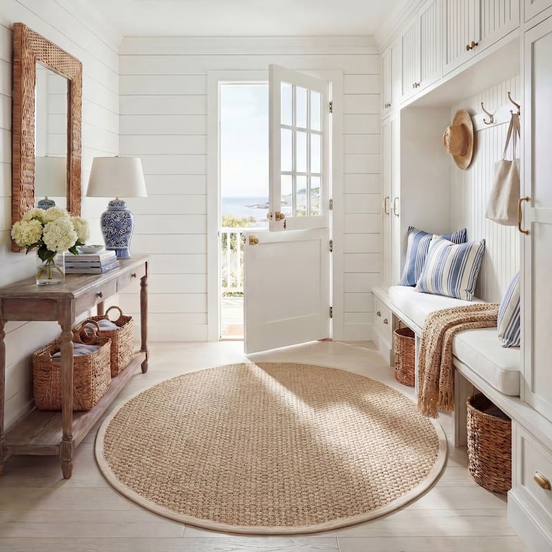SAFAVIEH Natural Fiber Zymryd Basketweave Seagrass Rug