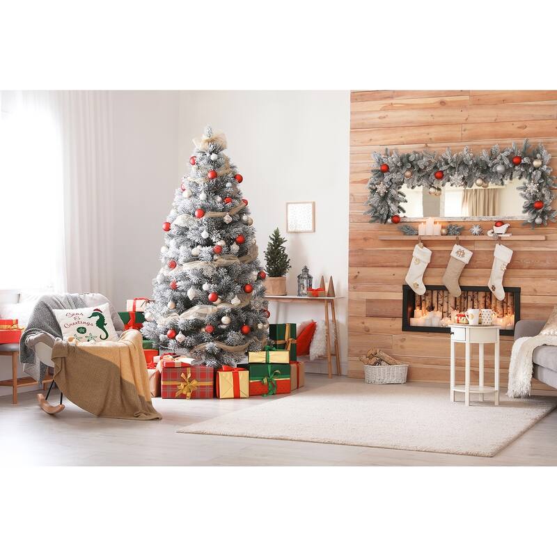 Seas and Greetings Christmas Accent Pillow