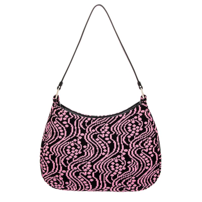 Prada Jacquard Knit Cleo Shoulder Bag