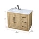 preview thumbnail 7 of 9, Elegant Lighting VF29042 Chase 42" Free Standing Single Basin Vanity