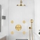 preview thumbnail 5 of 21, Vanityfair Antique Shower Sets, Complete Wall Mounted 9 inch Rain Head with Handheld Shower and Body Jets