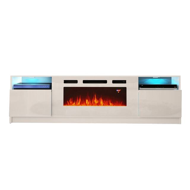 Strick & Bolton Amsden Electric Fireplace TV Stand