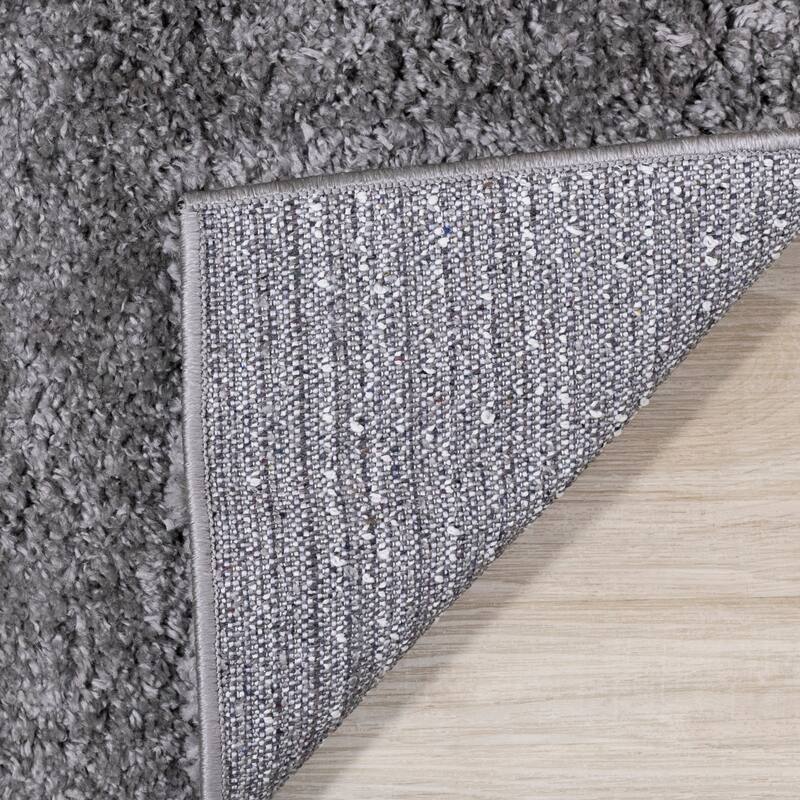 Taylor Collection - Plush Grey Shag Area Rug