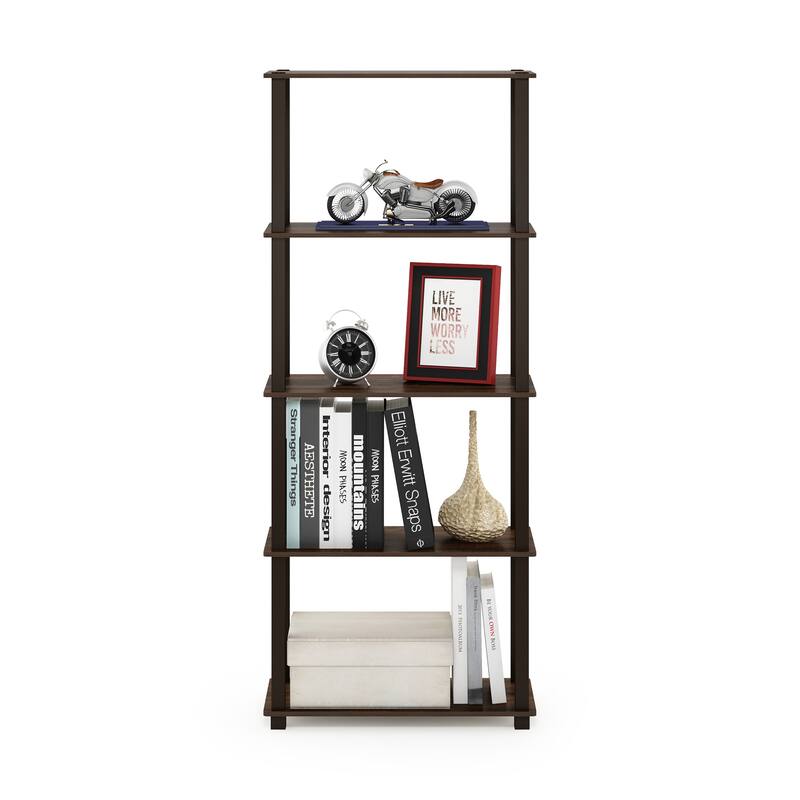 Furinno Turn-S-Tube 5-Tier Square Leg Multipurpose Display Rack