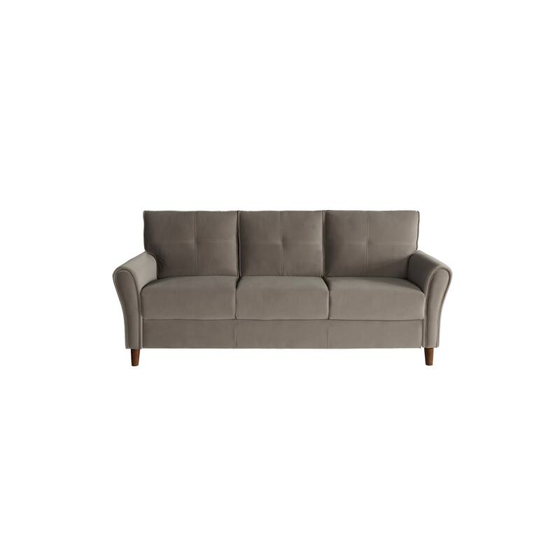 Ynes Brown Velvet Living Room Set