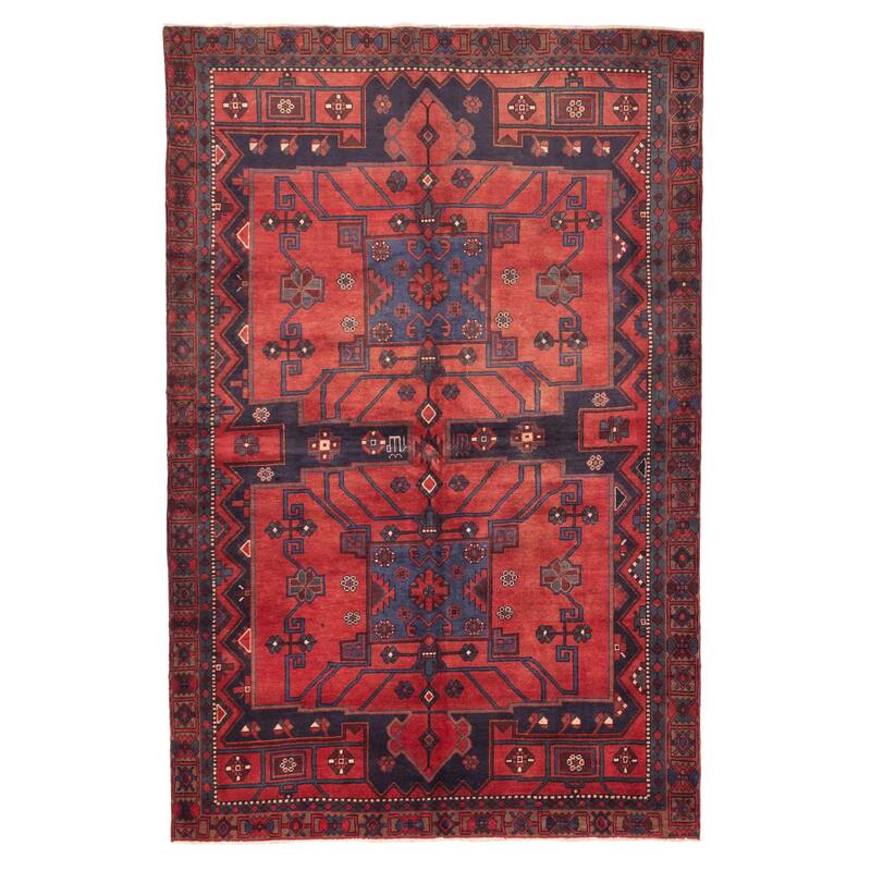 ECARPETGALLERY Hand-knotted Konya Anatolian Red Wool Rug - 6'7 x 10'0