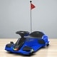 preview thumbnail 10 of 25, 12V Electric Drift Go Kart for Kids with 2 Speeds, Music, Lights & Slow Start, 5 MPH Ride-On Car Toy for Ages 8-12 Blue