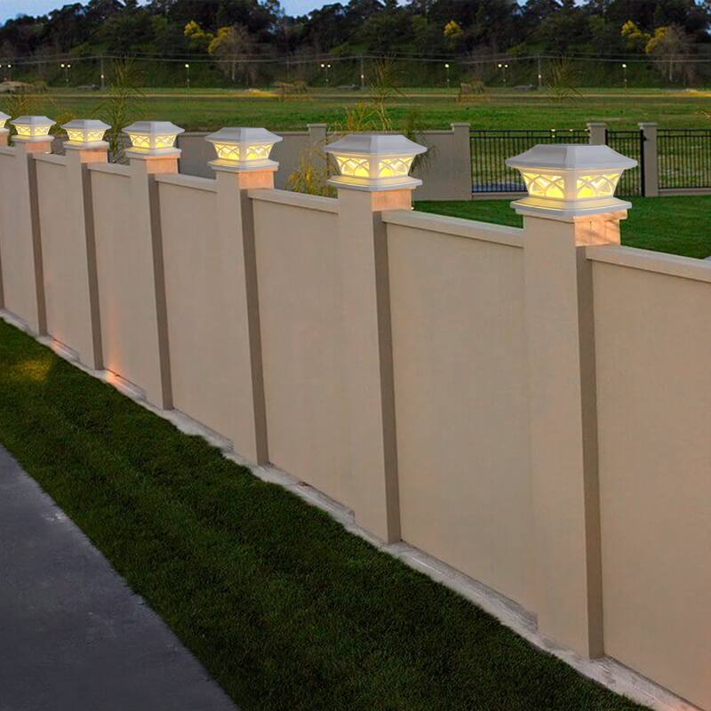 Solar Powered Integrated LED Fence Post Cap Light